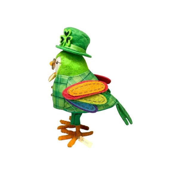 Target Spritz 2020 Featherly Friends Laddie St. Patrick's Day Bird with Nametag - Picture 4 of 9